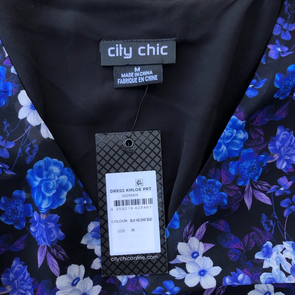City Chic Khloe print dress size M - Picture 2 of 14